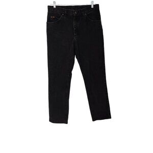 Vintage Lee Straight Leg Relaxed Denim Jeans Black Mens Size 34x32‎ Y2K 90s EUC